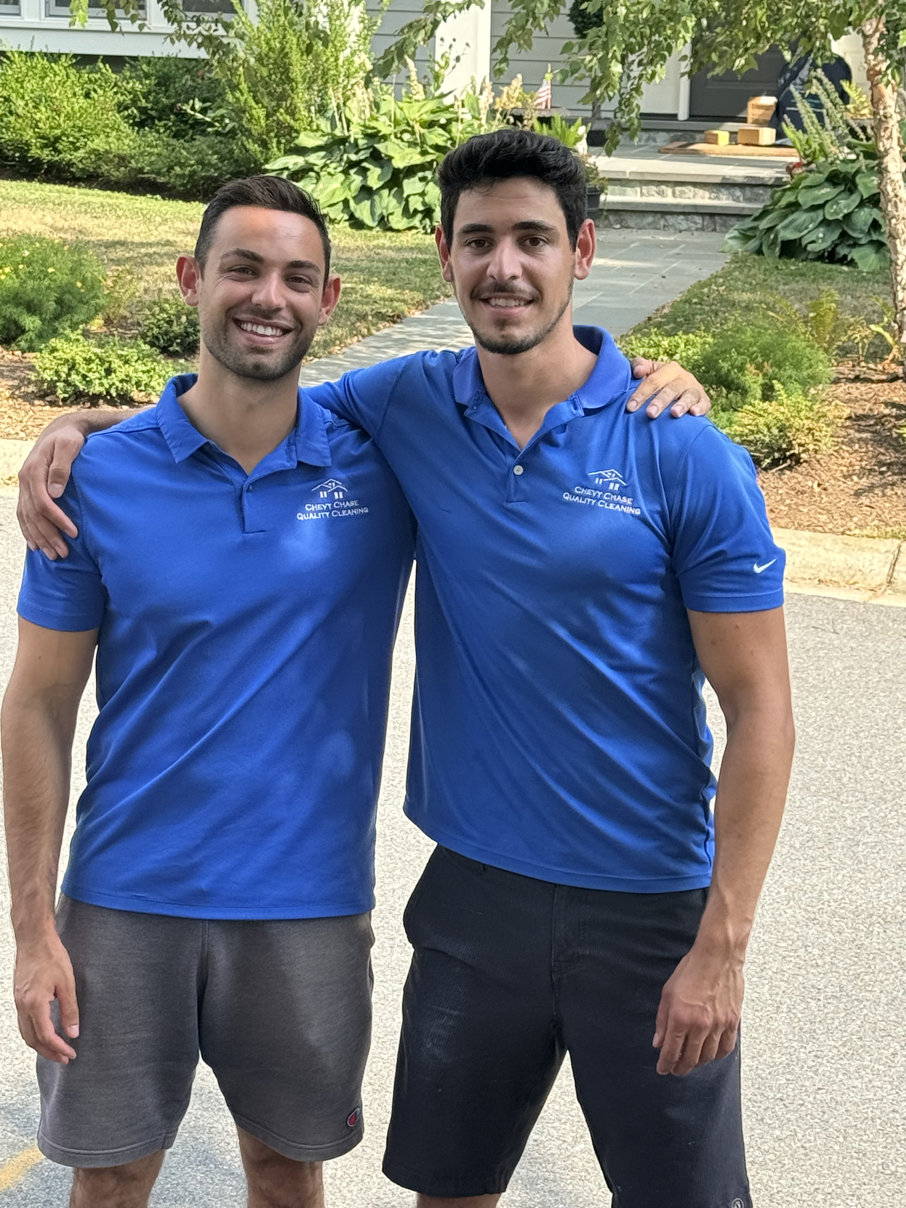 Kian and Riyan, owners of Chevy Chase Quality Cleaning